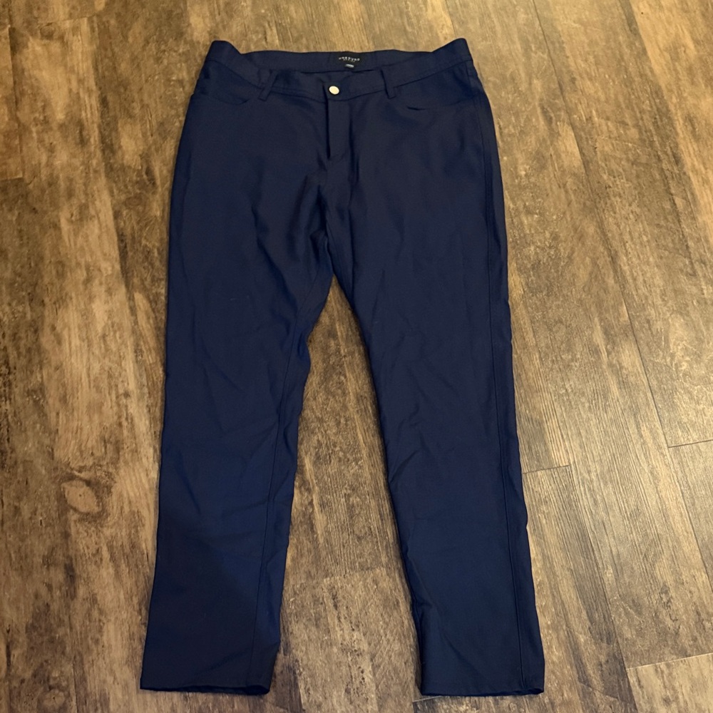 Merino Men's 36x32 Dark Blue Chinos Travel Pants